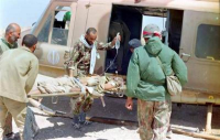 انتقال مجروح با هلیکوپتر